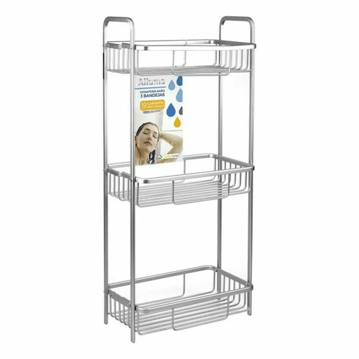 Bathroom Shelves Confortime Alluma 3 Shelves (29 X 18 X 65,5 Cm) 1