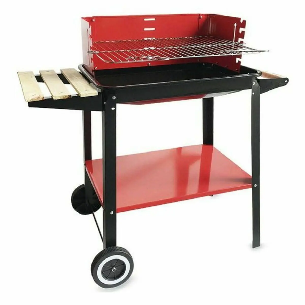 Coal Barbecue With Wheels Algon 58 X 38 X 72 Cm 1