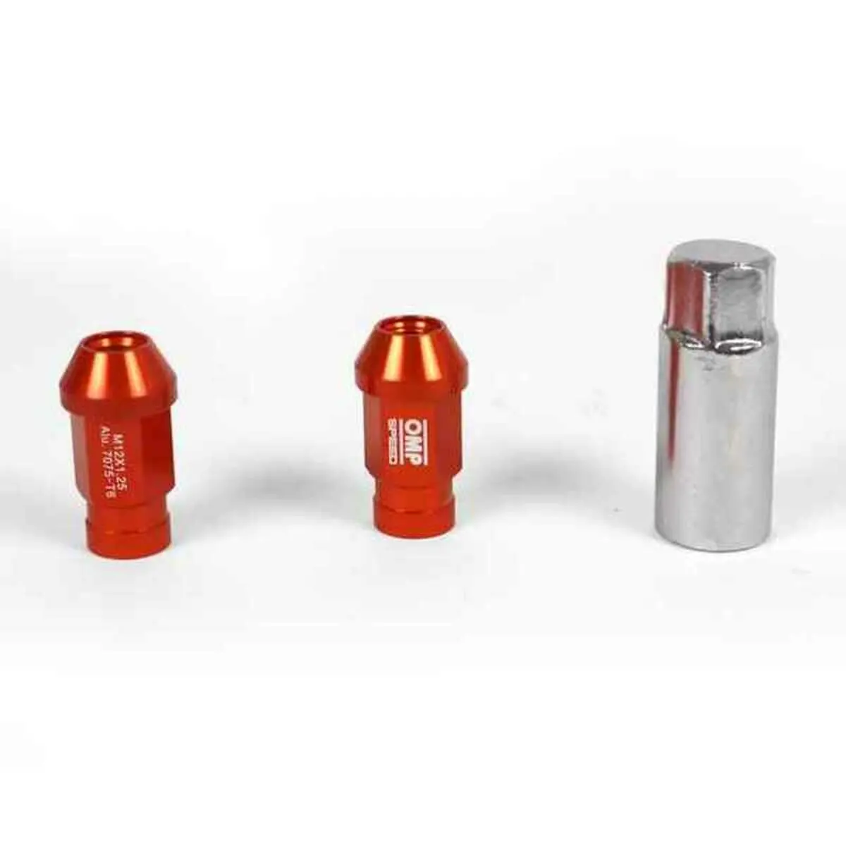 Set Nuts Omp 7075 M12 X 1,25 40 Mm 20 Uds Red 1