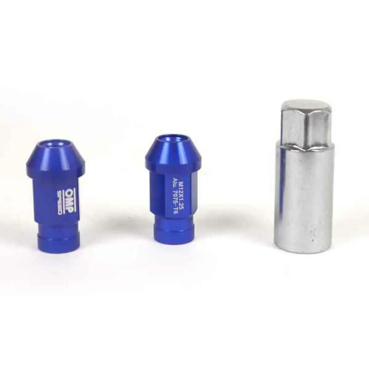 Set Nuts Omp 7075 40 Mm M14 X 1,50 20 Uds Blue 1