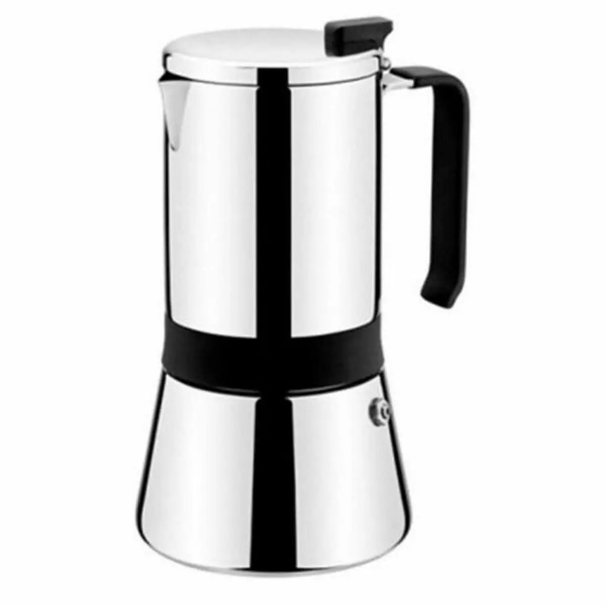 Italian Coffee Pot Monix M770010 Stainless Steel 10 Cups Grey 500 Ml 900 G 1