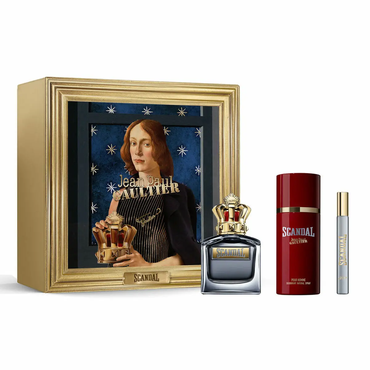 Women's Perfume Set Jean Paul Gaultier Scandal Pour Homme Edt 3 Pieces 1