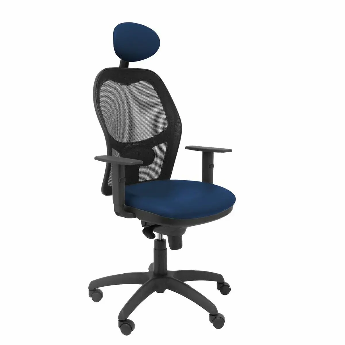 Office Chair With Headrest Jorquera Malla Piqueras Y Crespo Nspazmc Navy Blue 1