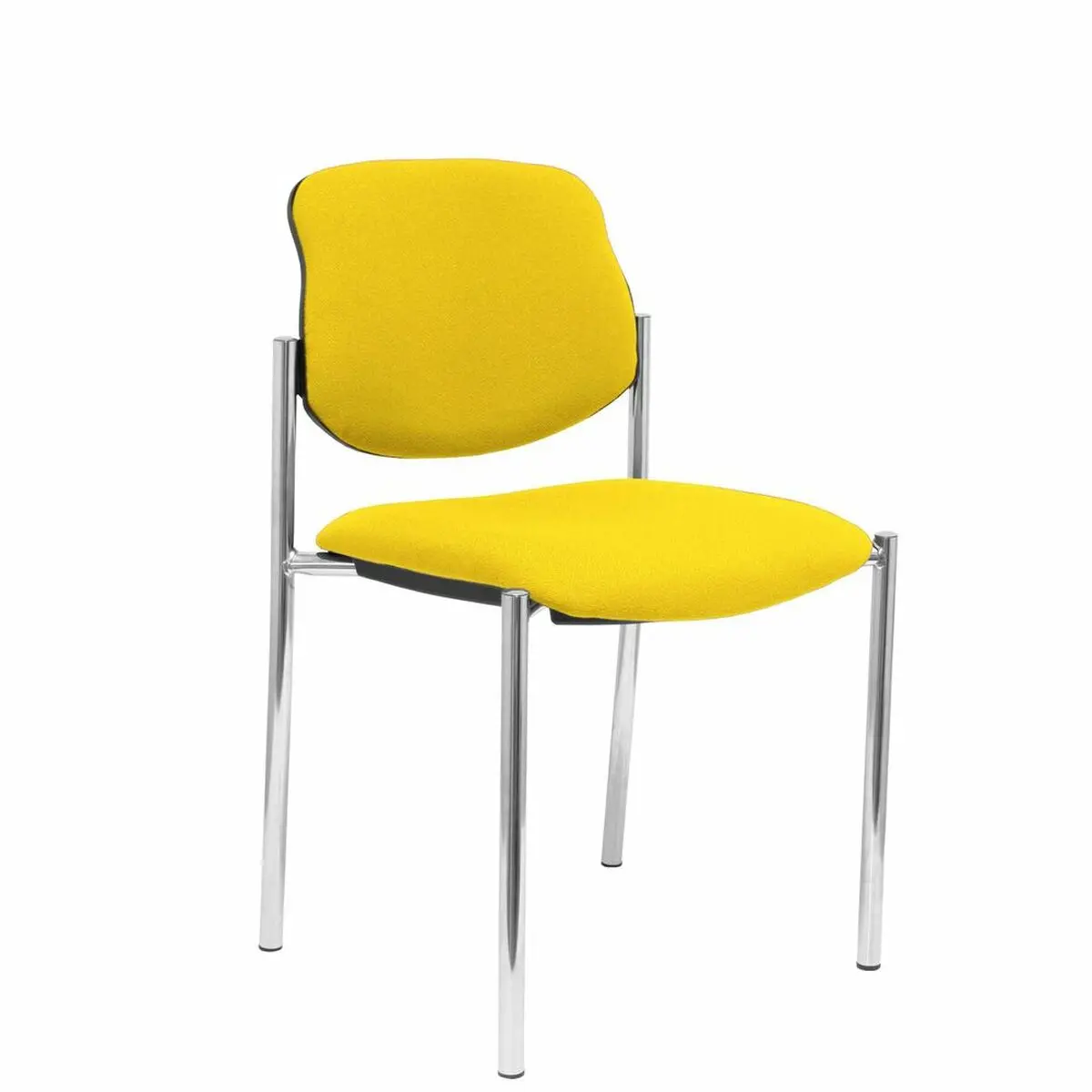 Reception Chair Villalgordo Piqueras Y Crespo Bali100 Yellow Imitation Leather 1