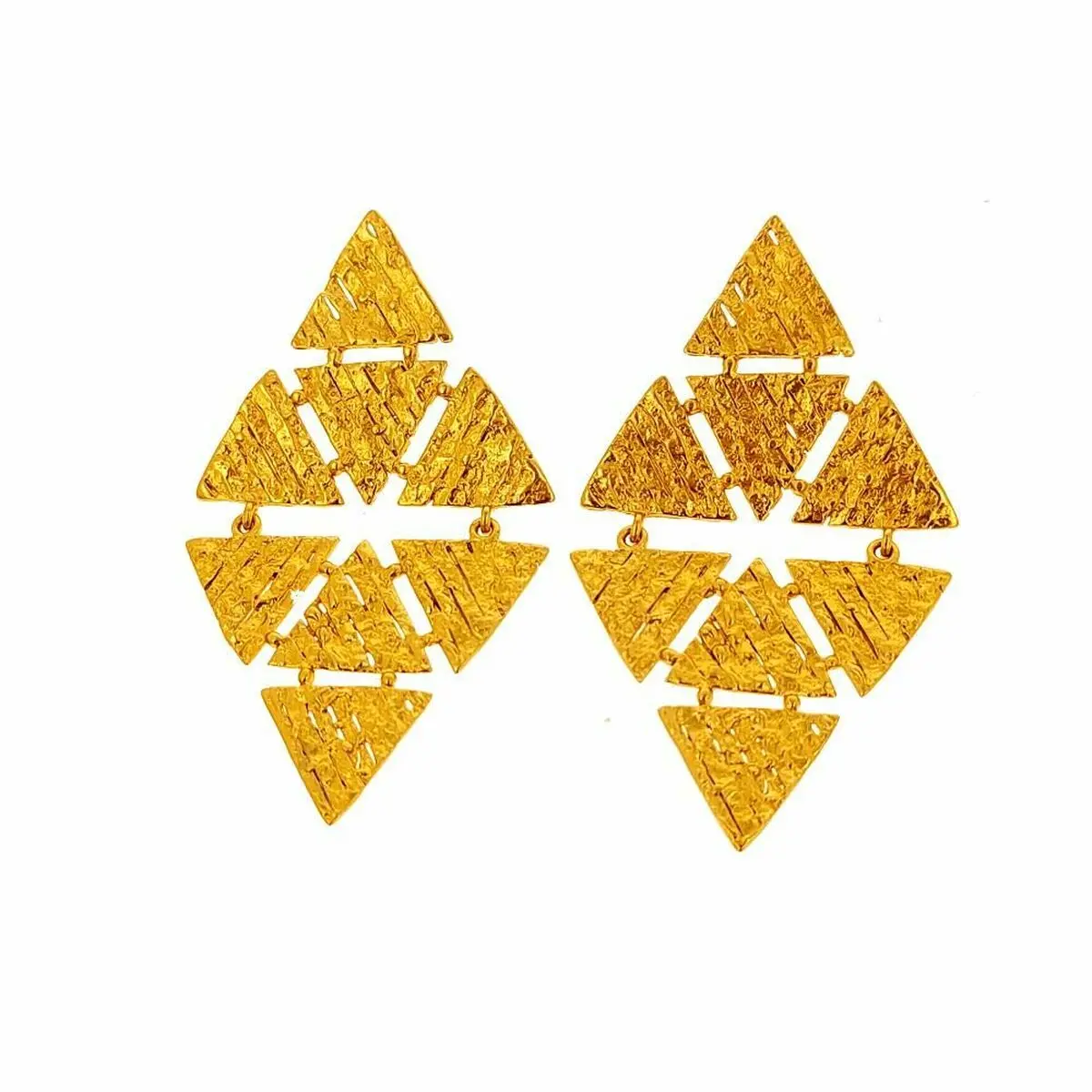 Ladies' Earrings Lola Casademunt Golden Rhombus 1