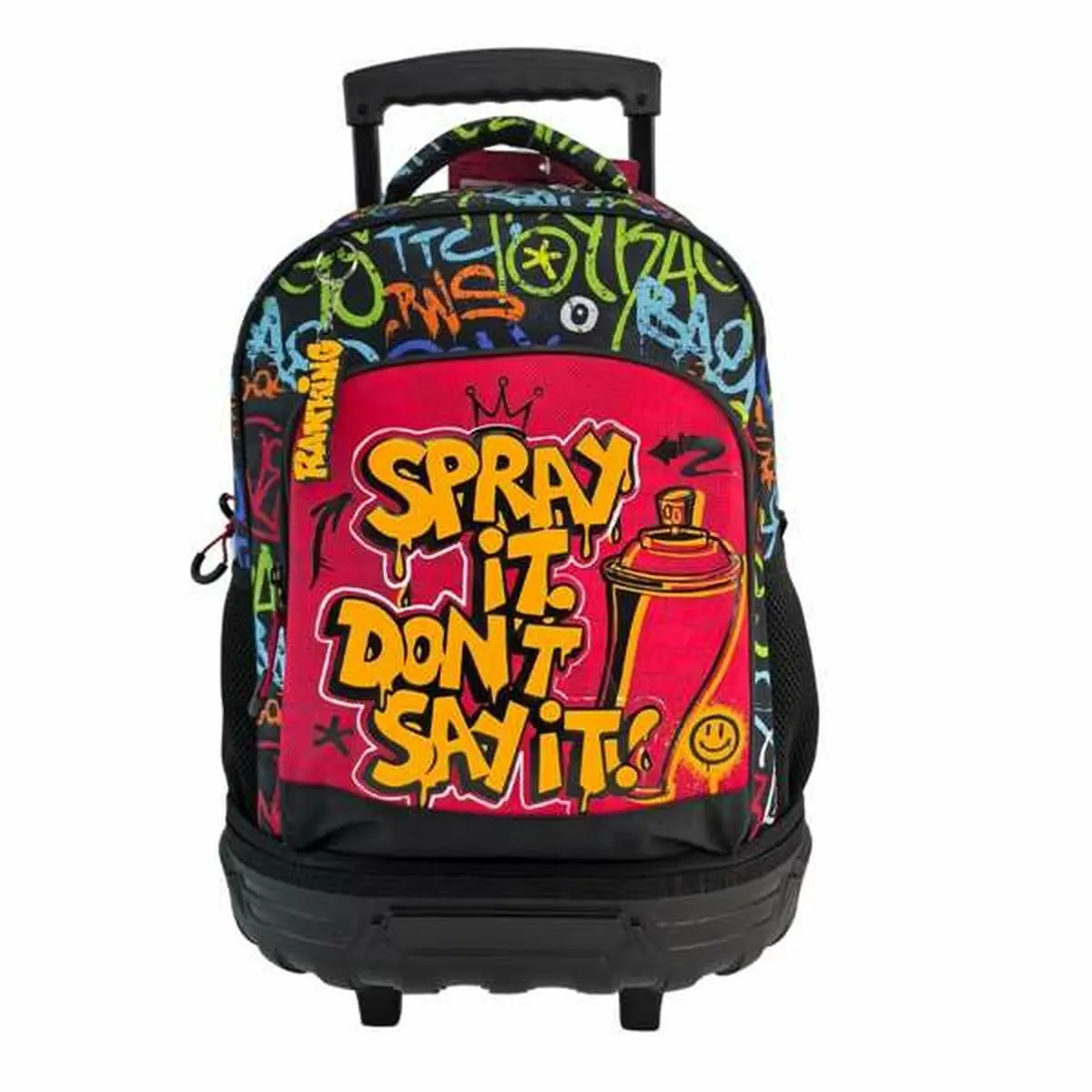 School Rucksack With Wheels Toybags Grafitti 1