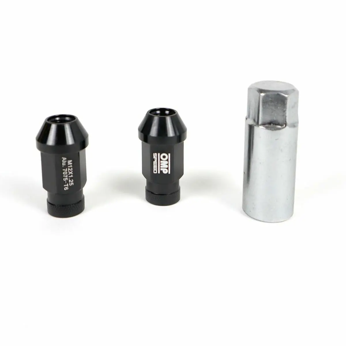 Set Nuts Omp 7075 Black 20 Uds M14 X 1,25 1