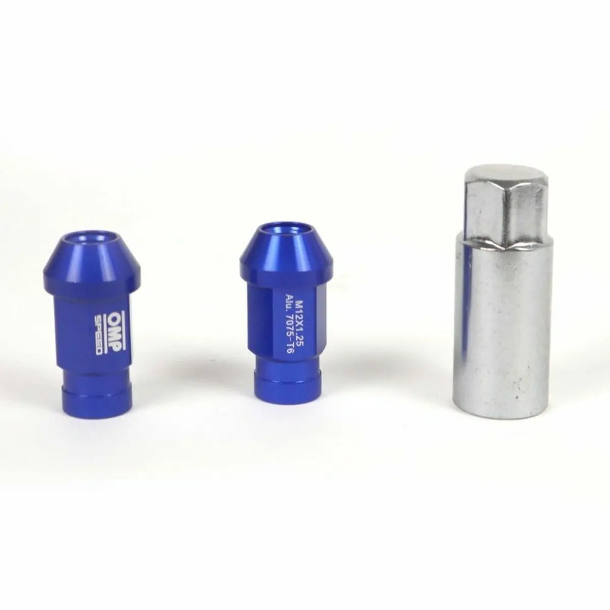 Set Nuts Omp 7075 Blue 20 Uds M14 X 1,25 1