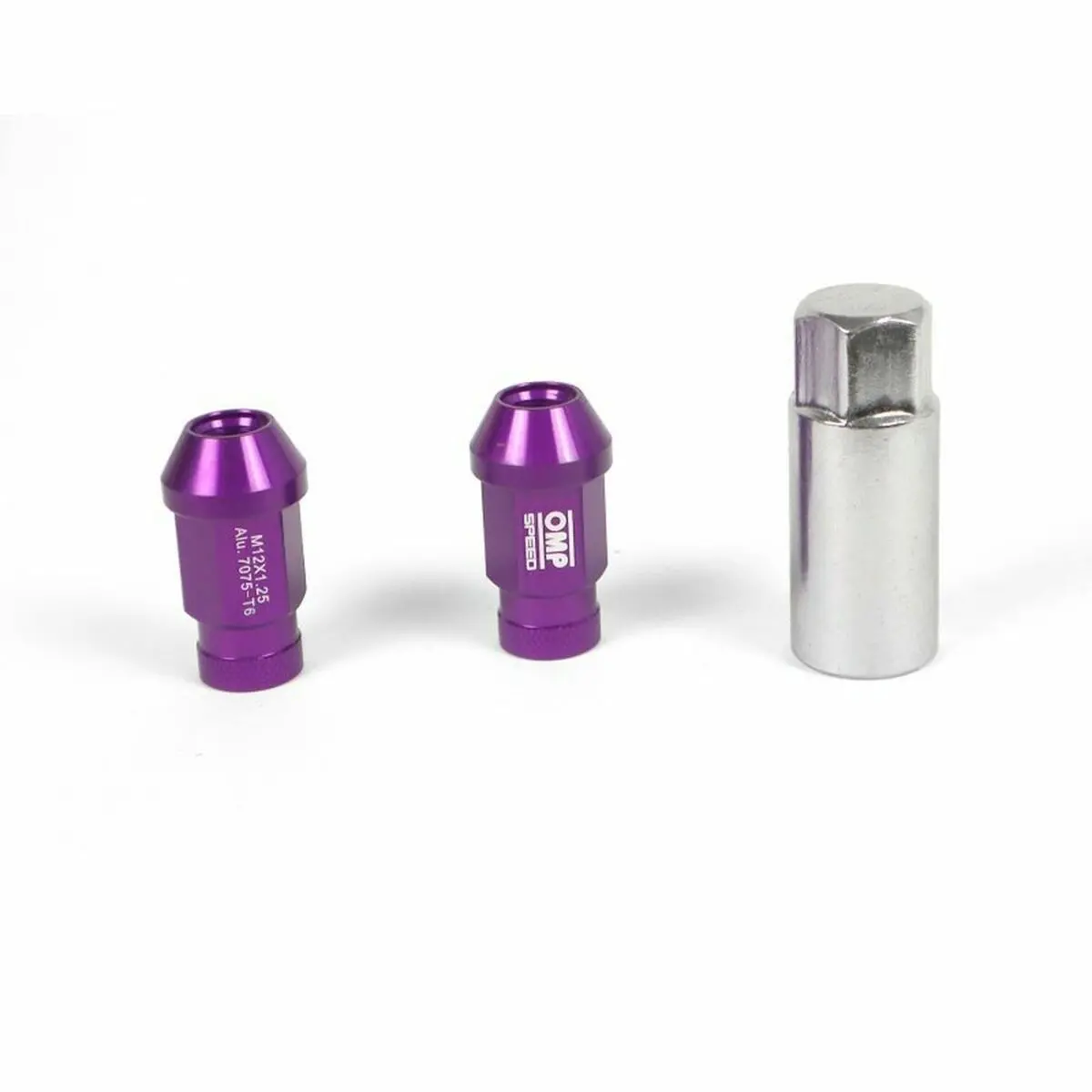 Set Nuts Omp 7075 Violet 20 Uds M14 X 1,25 1