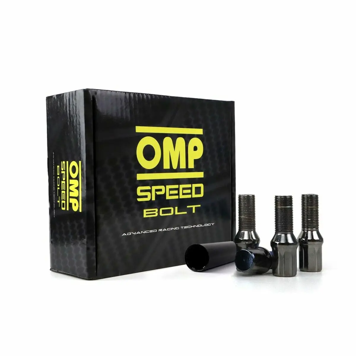 Set Nuts Omp 27 Mm Anthracite 20 Uds M12 X 1,25 1