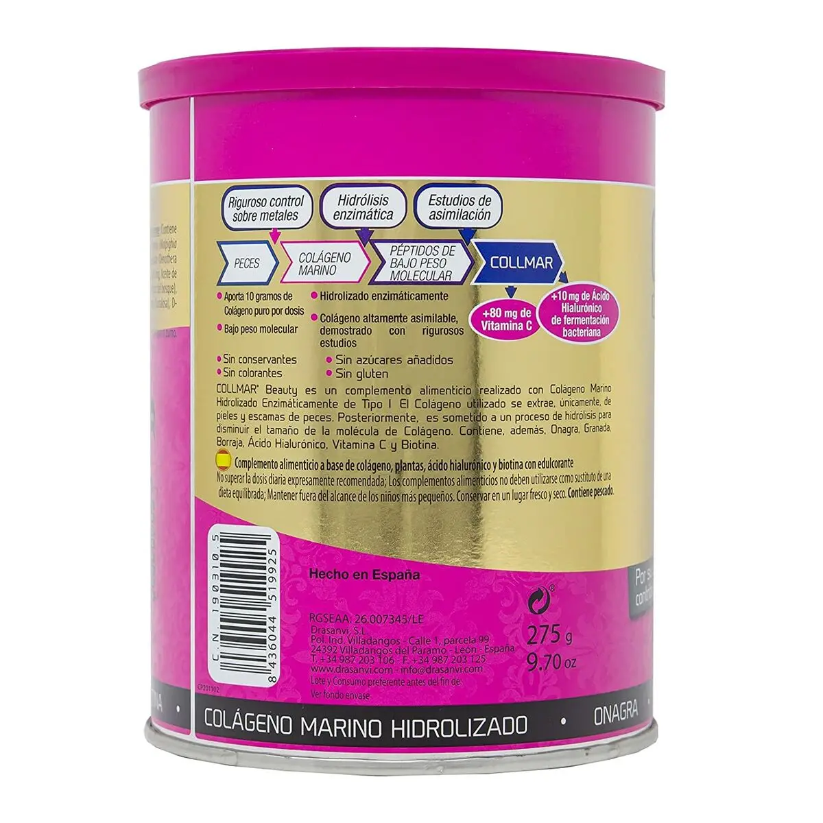 Hydrolysed Marine Collagen Drasanvi 032050394 275 G 2