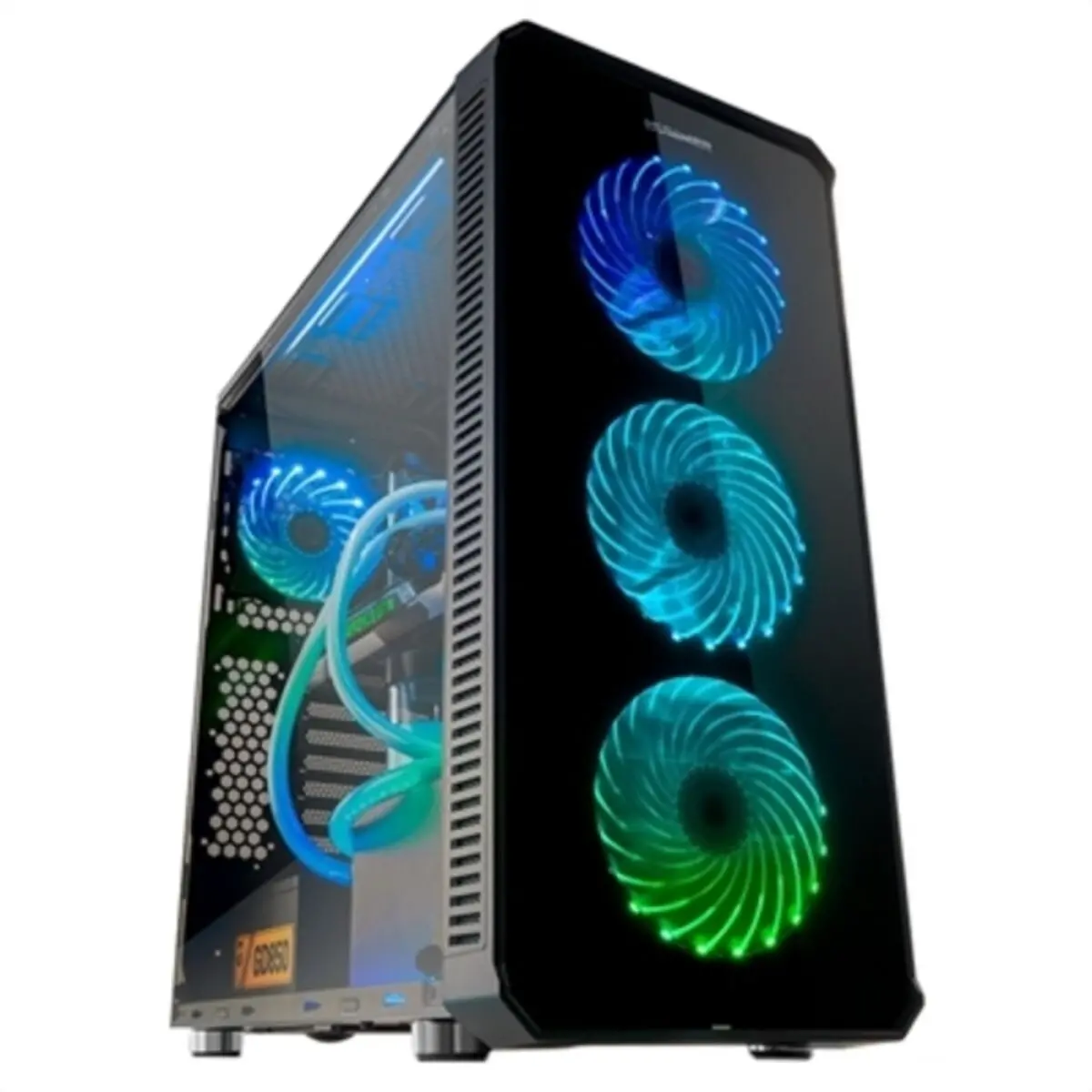 Micro Atx / Mini Itx / Atx Midtower Case Nox-Xtreme Hummer Tgm Black 1