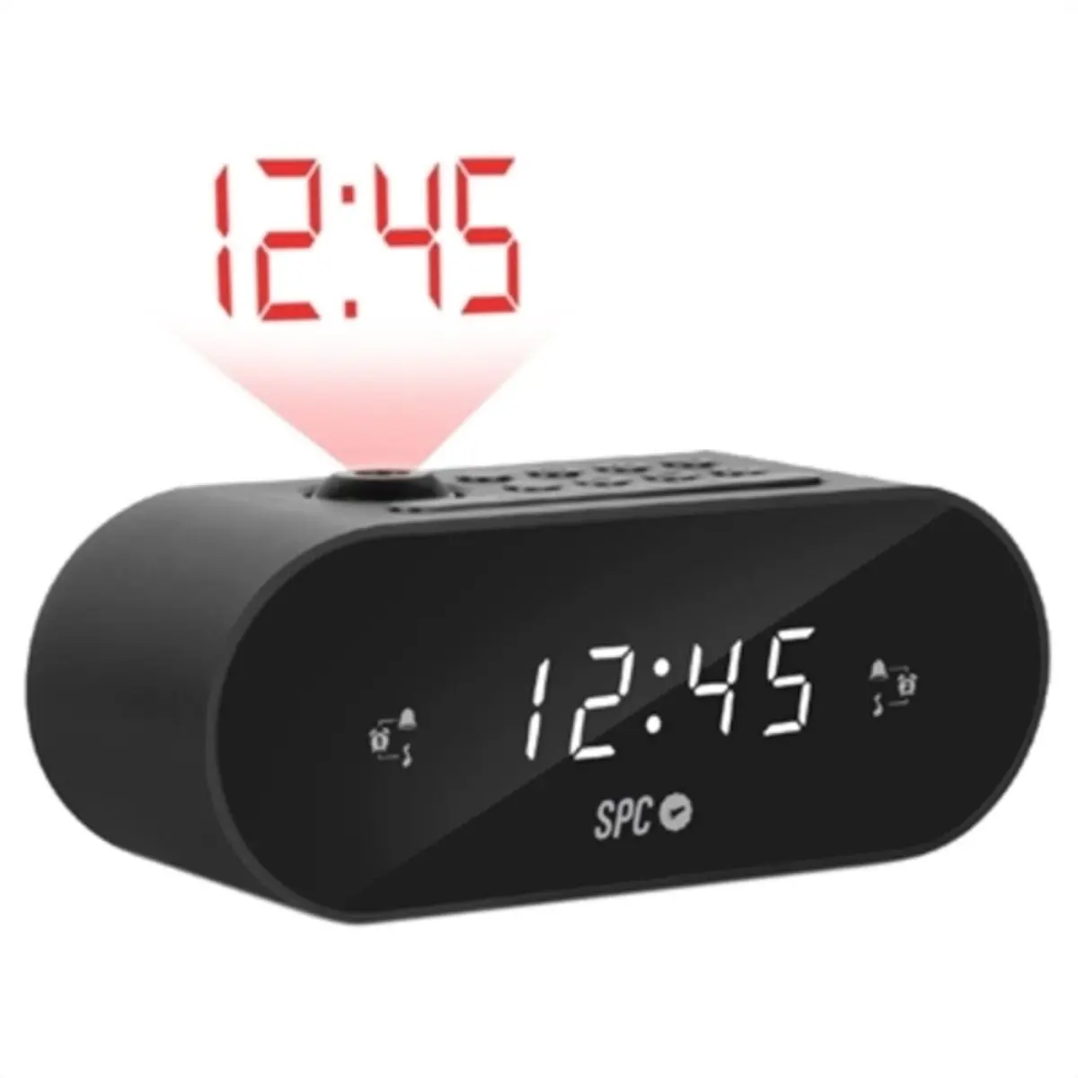 Radio Alarm Clock With Lcd Projector Spc 1 1