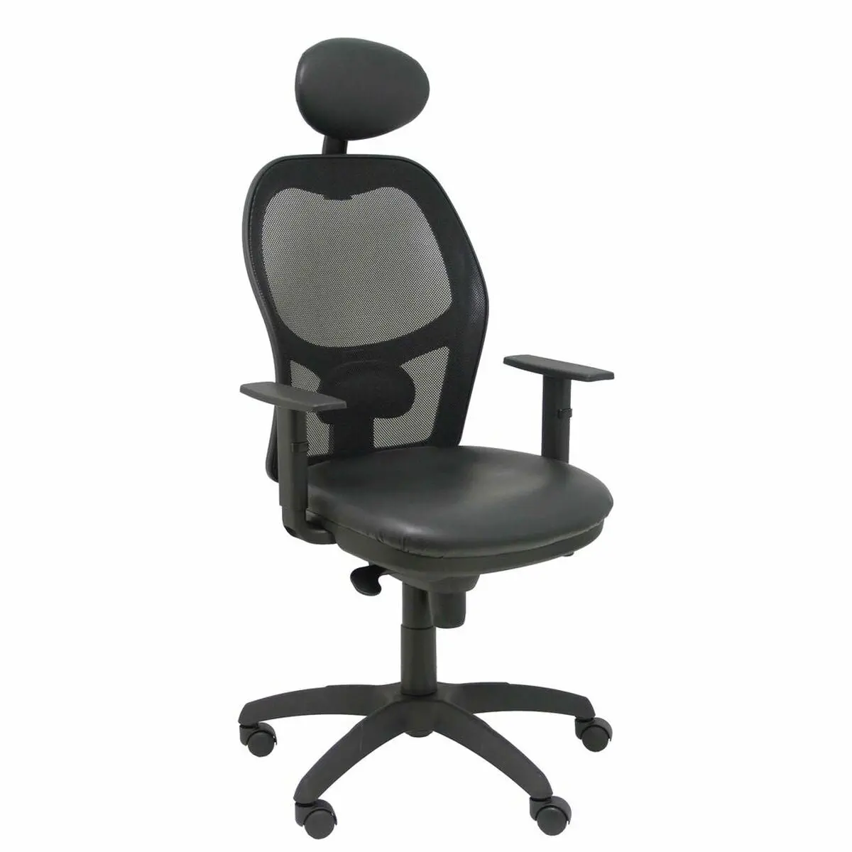 Office Chair With Headrest Jorquera Similpiel Piqueras Y Crespo Snspnec Black 1
