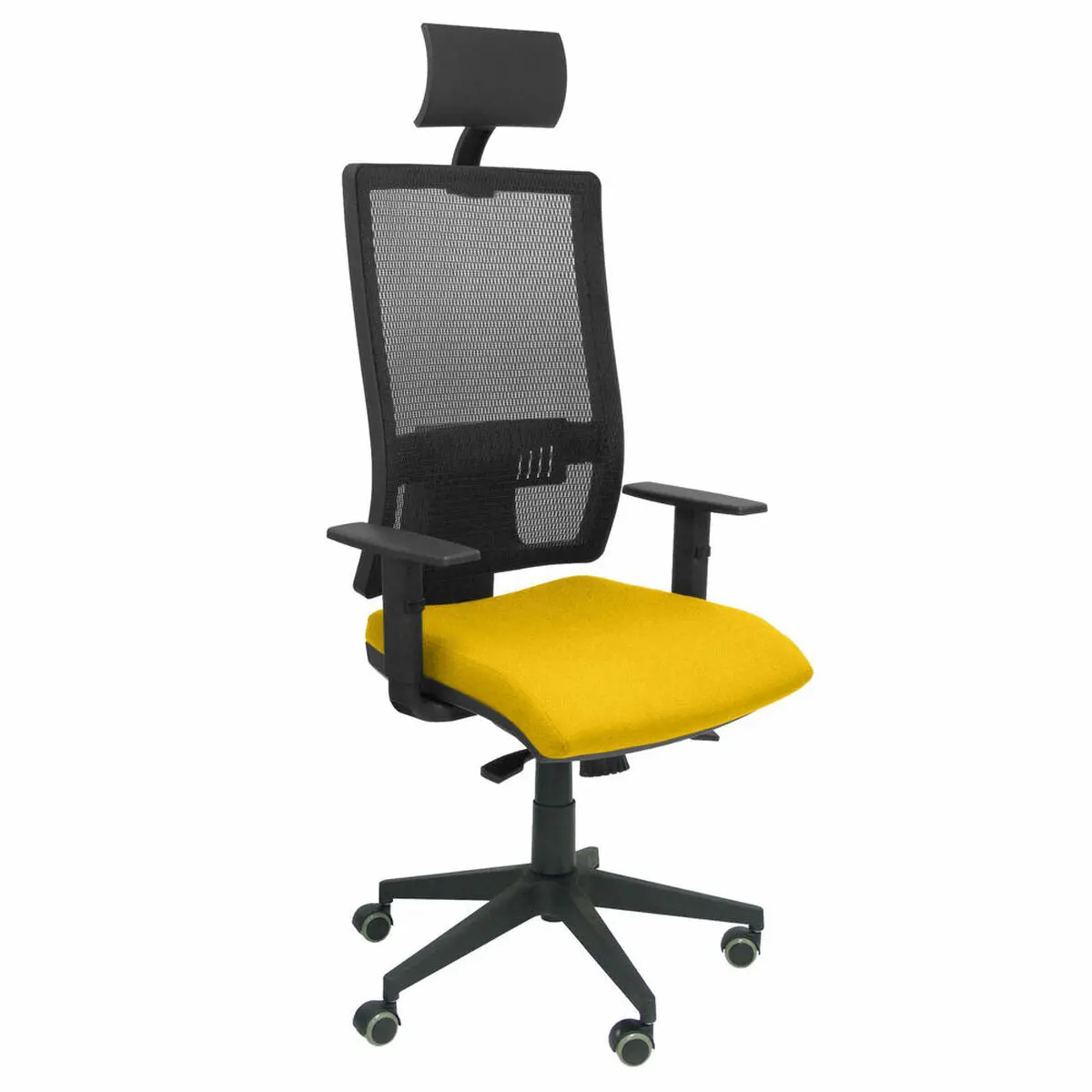 Office Chair With Headrest Horna Bali Piqueras Y Crespo Bali100 Yellow 2