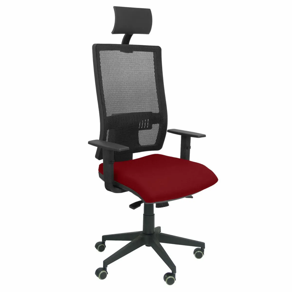 Office Chair With Headrest Horna Bali Piqueras Y Crespo Bali933 Red Maroon 1