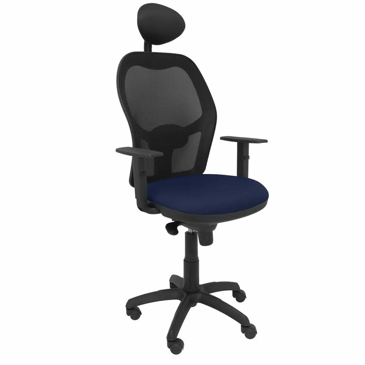 Office Chair With Headrest Jorquera Piqueras Y Crespo Ali200c Blue Navy Blue 1