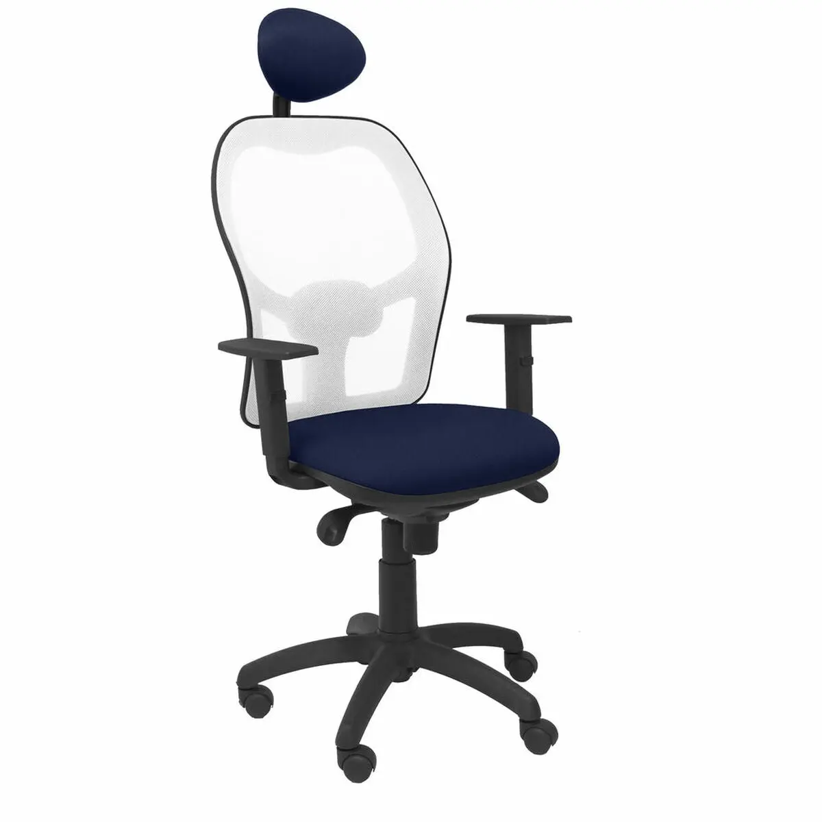 Office Chair With Headrest Jorquera  Piqueras Y Crespo Ali200c Blue Navy Blue 1