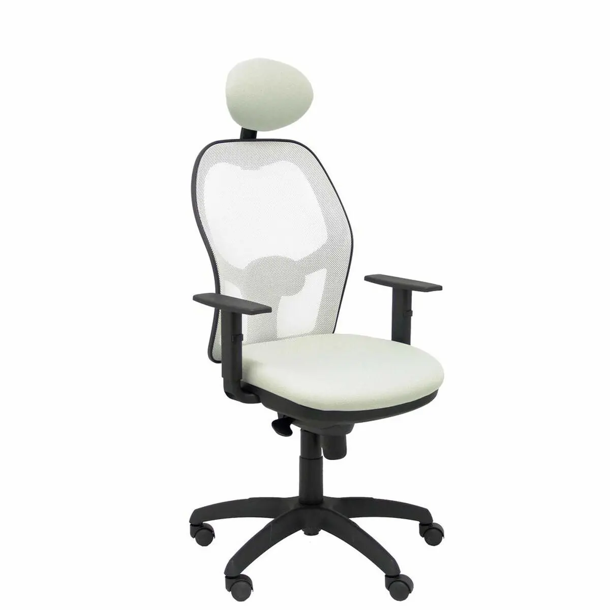 Office Chair With Headrest Jorquera Piqueras Y Crespo Bali40c Grey Light Grey 1