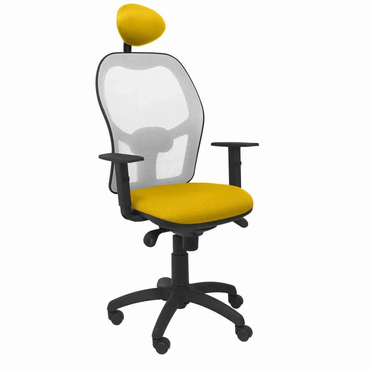 Office Chair With Headrest Jorquera Piqueras Y Crespo Ali100c Yellow 1