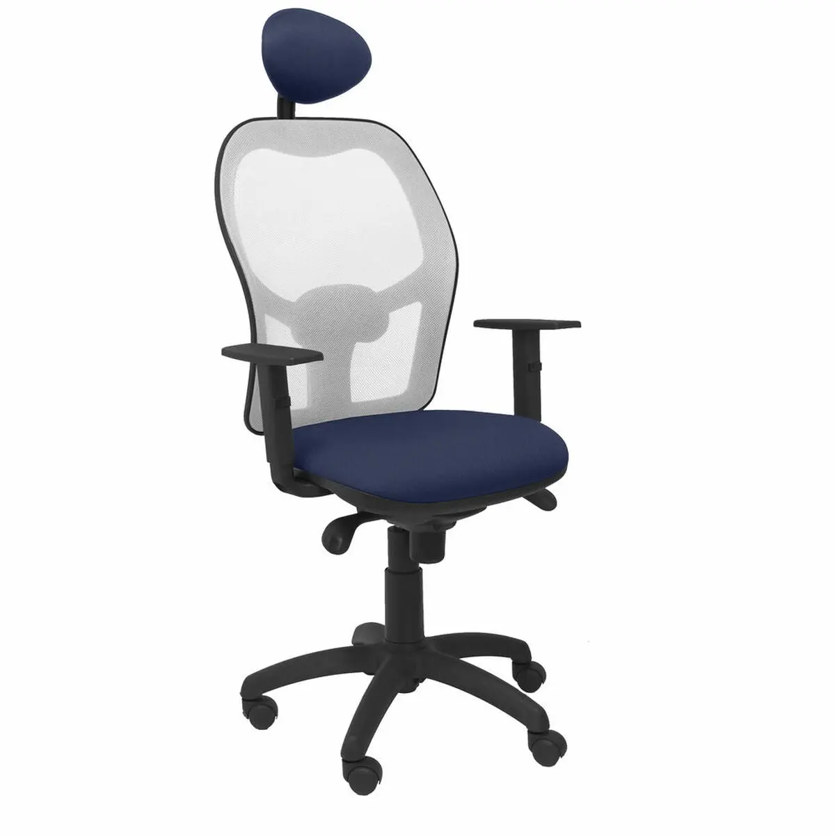 Office Chair With Headrest Jorquera Piqueras Y Crespo Ali200c Blue Navy Blue 1