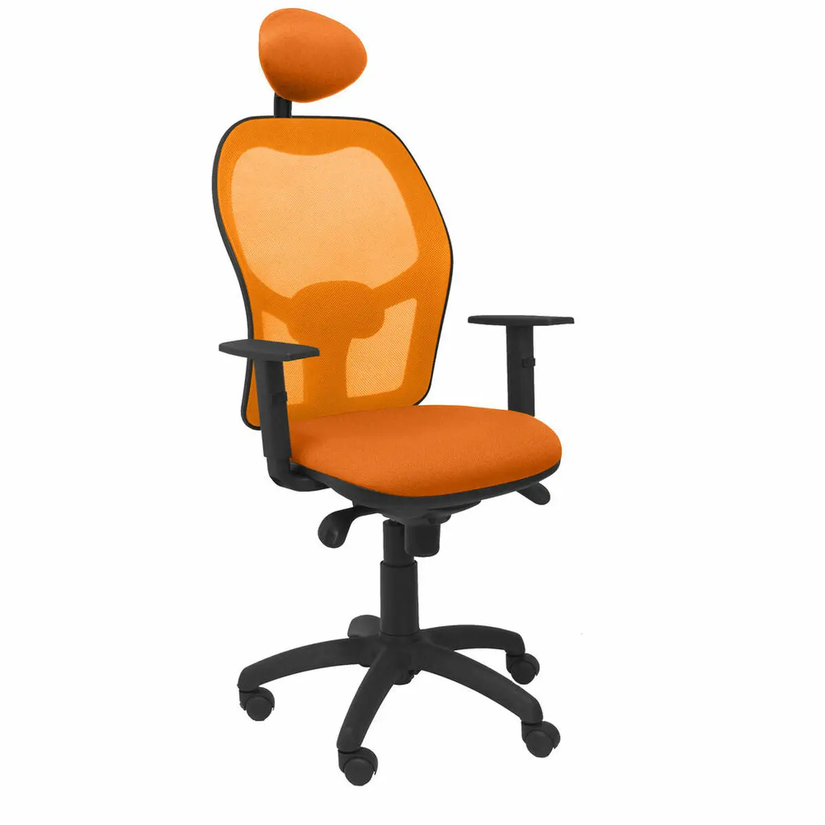 Office Chair With Headrest Jorquera Piqueras Y Crespo Ali308c Orange 1