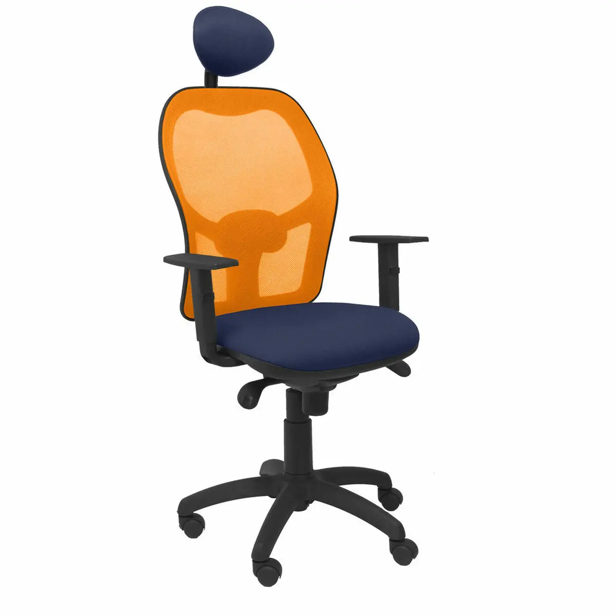 Office Chair With Headrest Jorquera Piqueras Y Crespo Ali200c Blue Navy Blue 1
