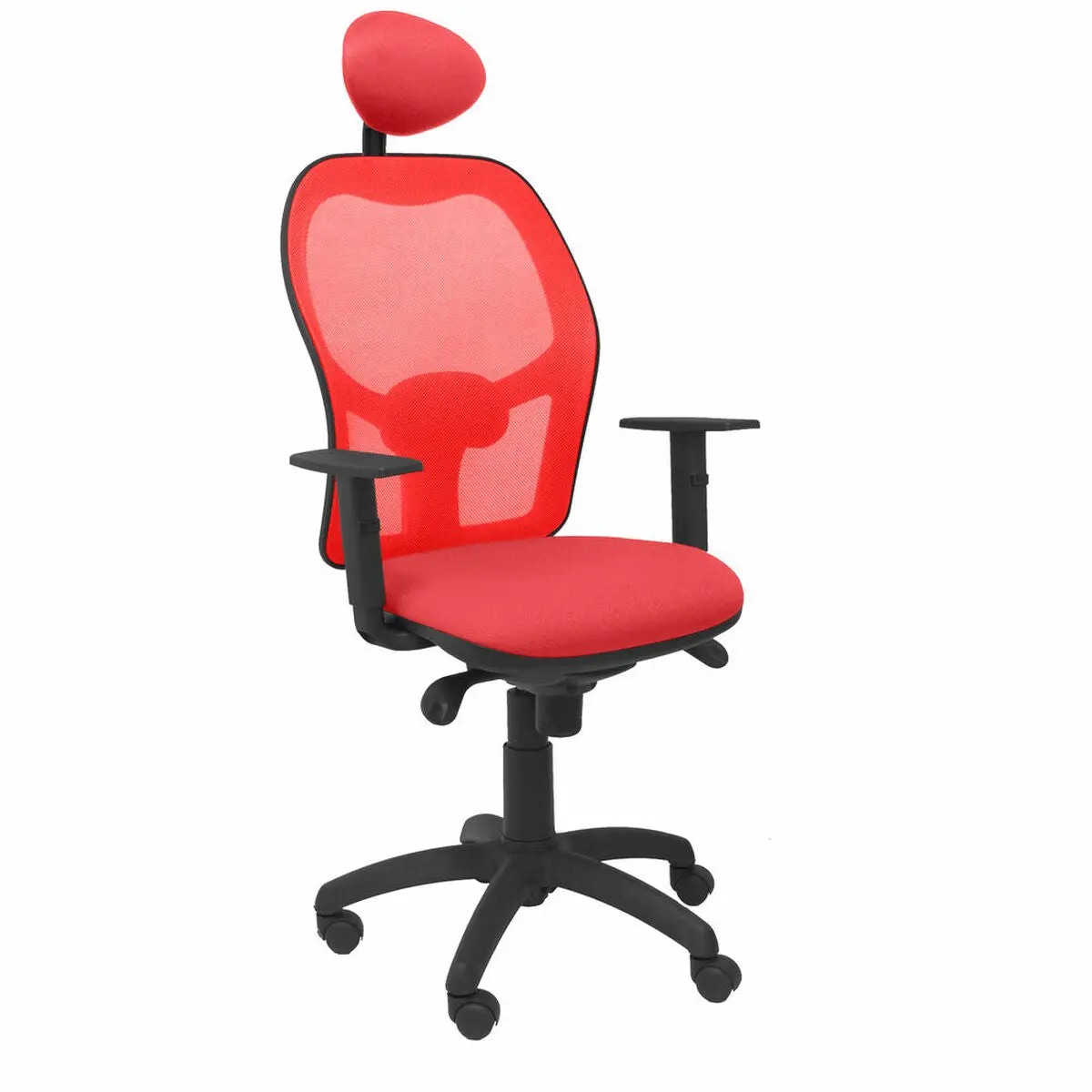 Office Chair With Headrest Jorquera Piqueras Y Crespo Ali350c Red 1