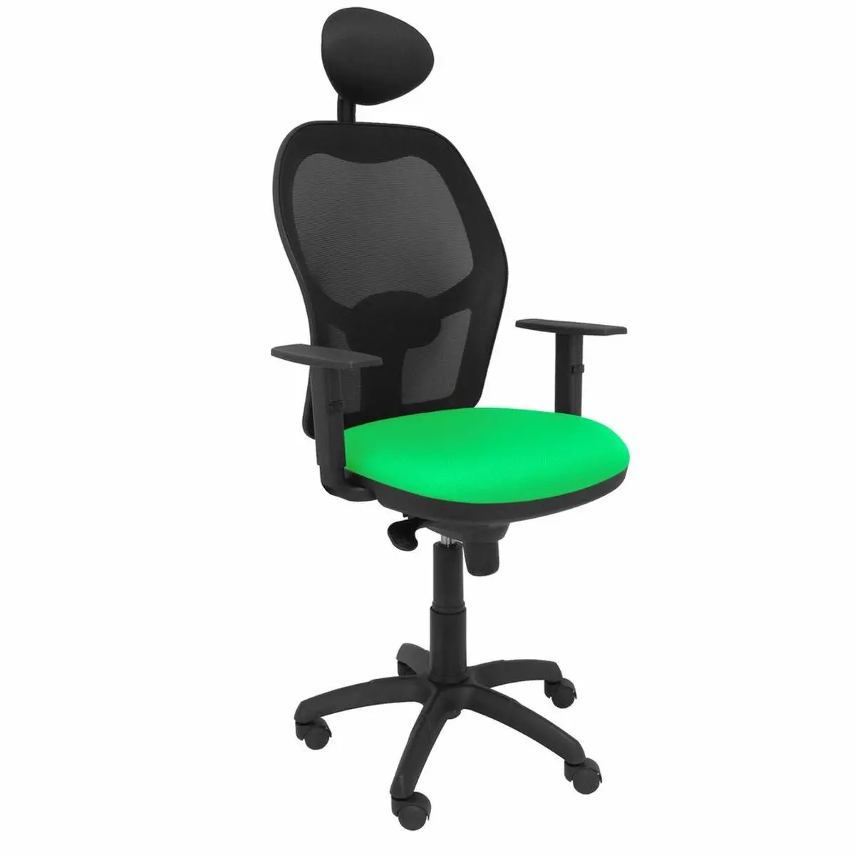 Office Chair With Headrest Jorquera Piqueras Y Crespo Bali15c Green 1