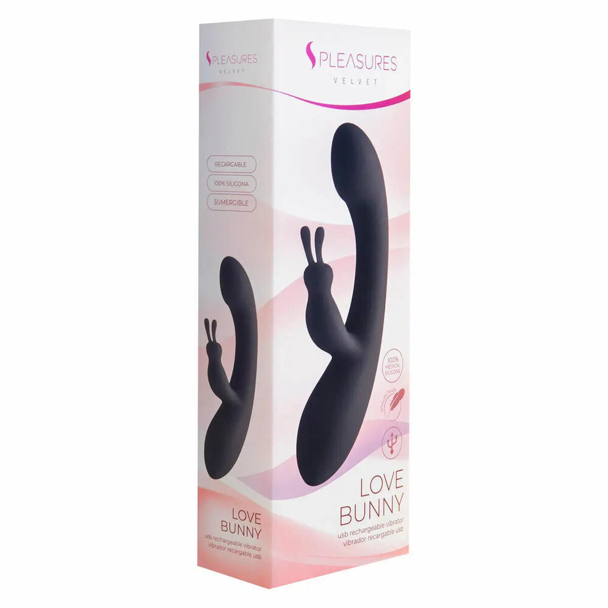 Rabbit Vibrator S Pleasures Black Pink 1