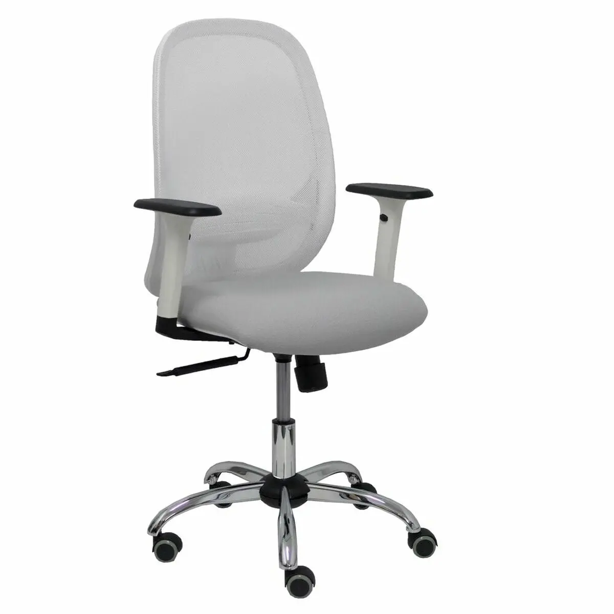 Office Chair Piqueras Y Crespo 354Crrp White Light Grey With Armrests 1