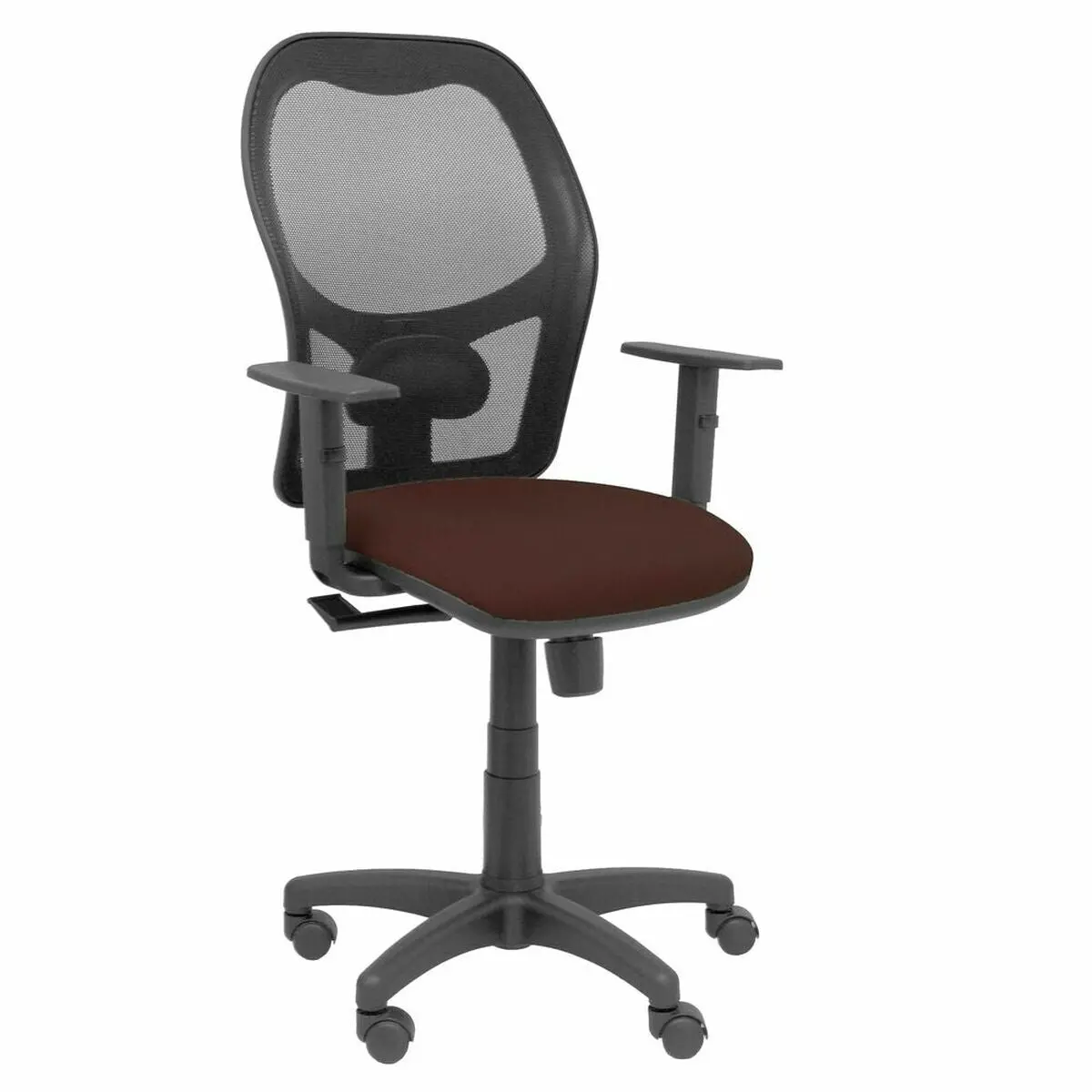 Office Chair Piqueras Y Crespo 3B10crn Dark Brown With Armrests 1