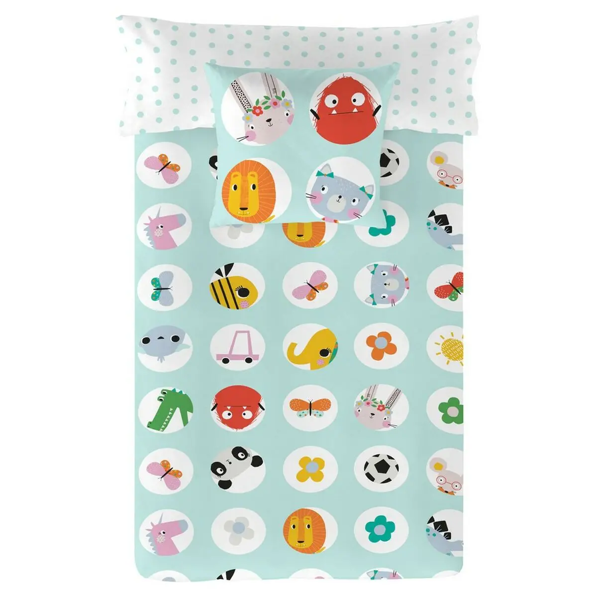 Nordic Cover Lemon Ribbon Points Single 150 X 220 Cm Reversible 1