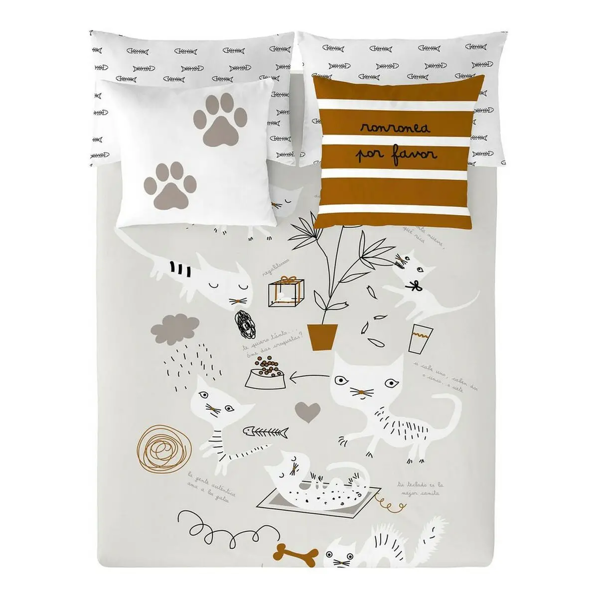 Nordic Cover Panzup Cats Super King (260 X 220 Cm) 1