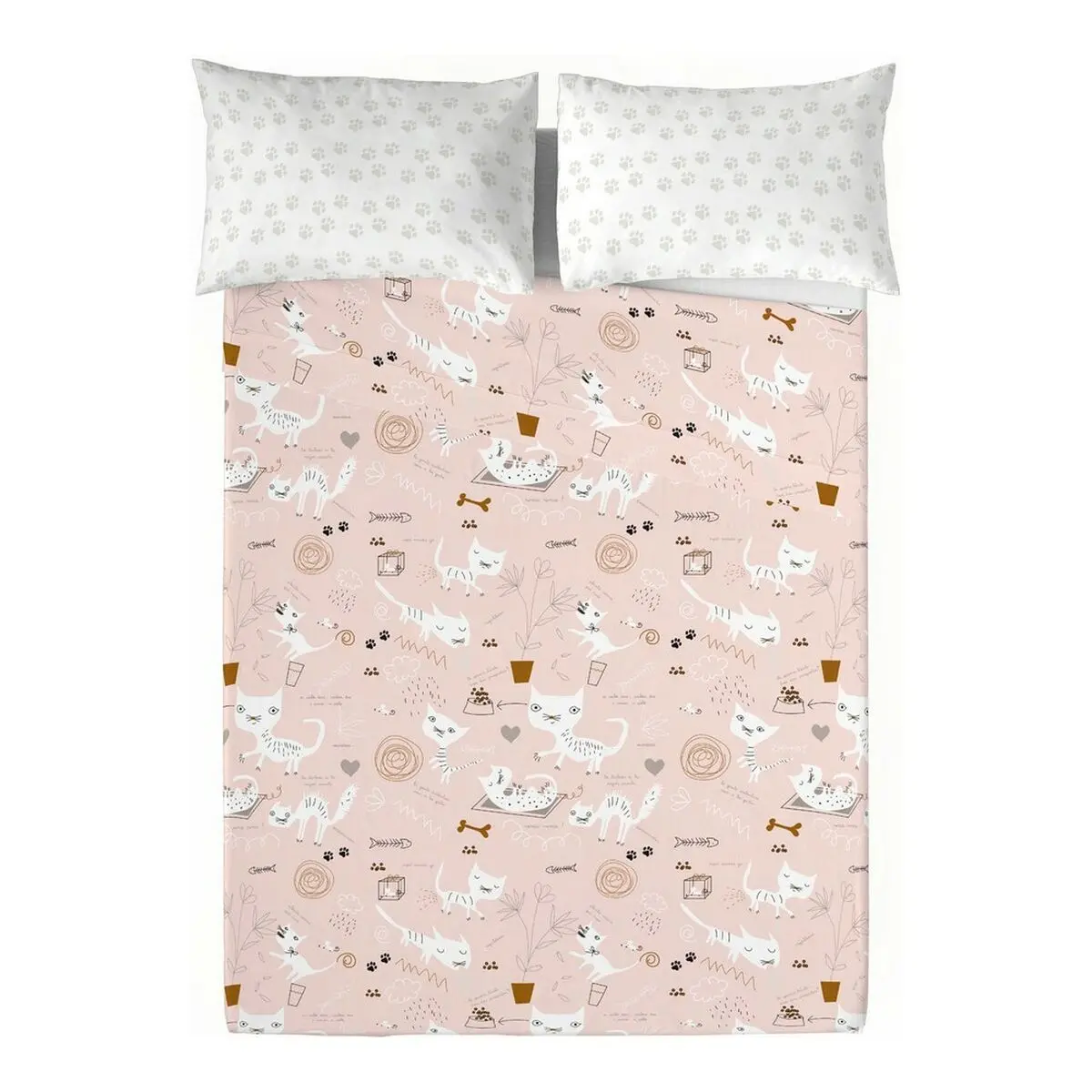 Bedding Set Panzup Gatos 4 Super King 260 X 270 Cm 1