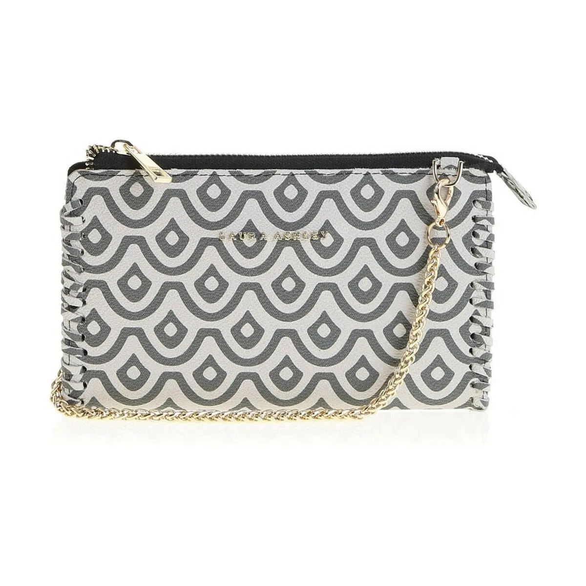 Women's Purse Laura Ashley A35-C03-Monogram-White-Black 1