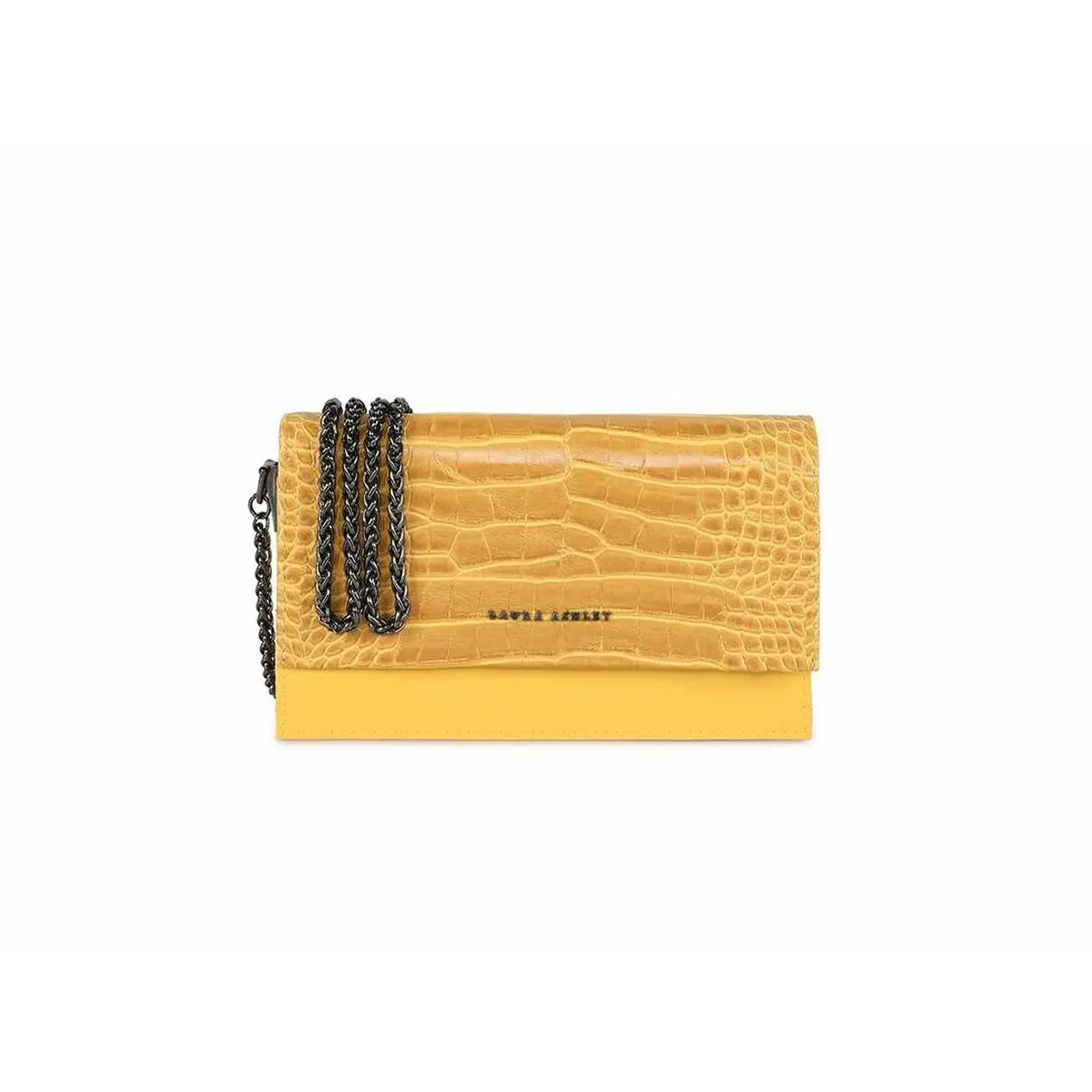 Women's Handbag Laura Ashley Dudley-Croco-Yellow Yellow 22 X 12 X 5 Cm 1