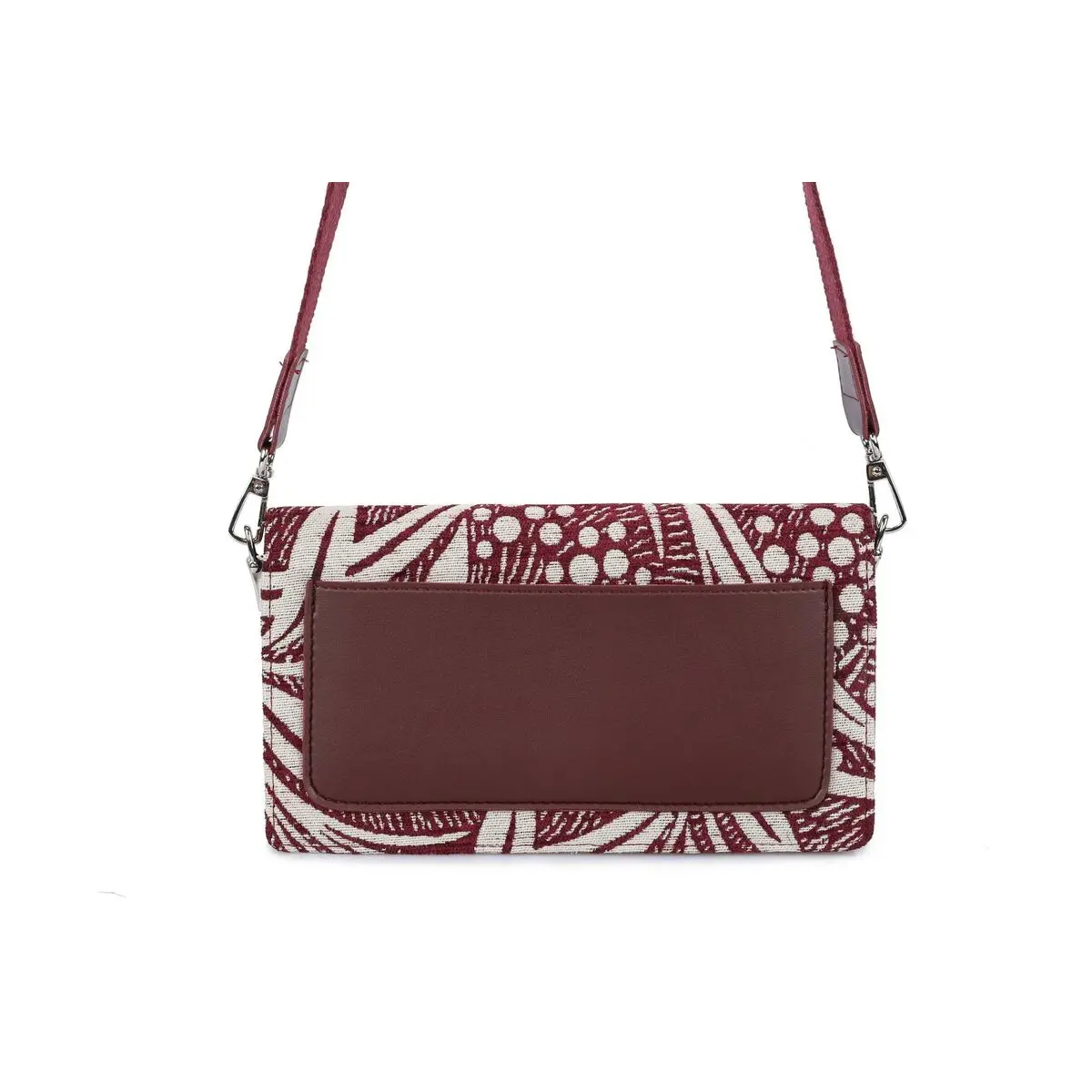 Women's Handbag Laura Ashley Creston-Flower-Claret-Red Grey 24 X 13 X 3 Cm 2