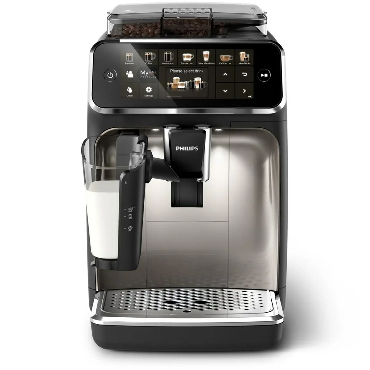 Superautomatic Coffee Maker Philips Ep5447/90 Black Chrome 1500 W 15 Bar 275 G 1,8 L 1