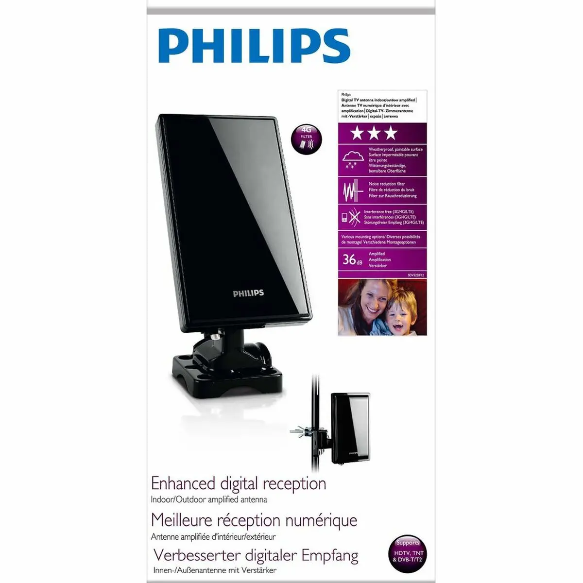 Tv Antenna Philips Sdv5228/12 1