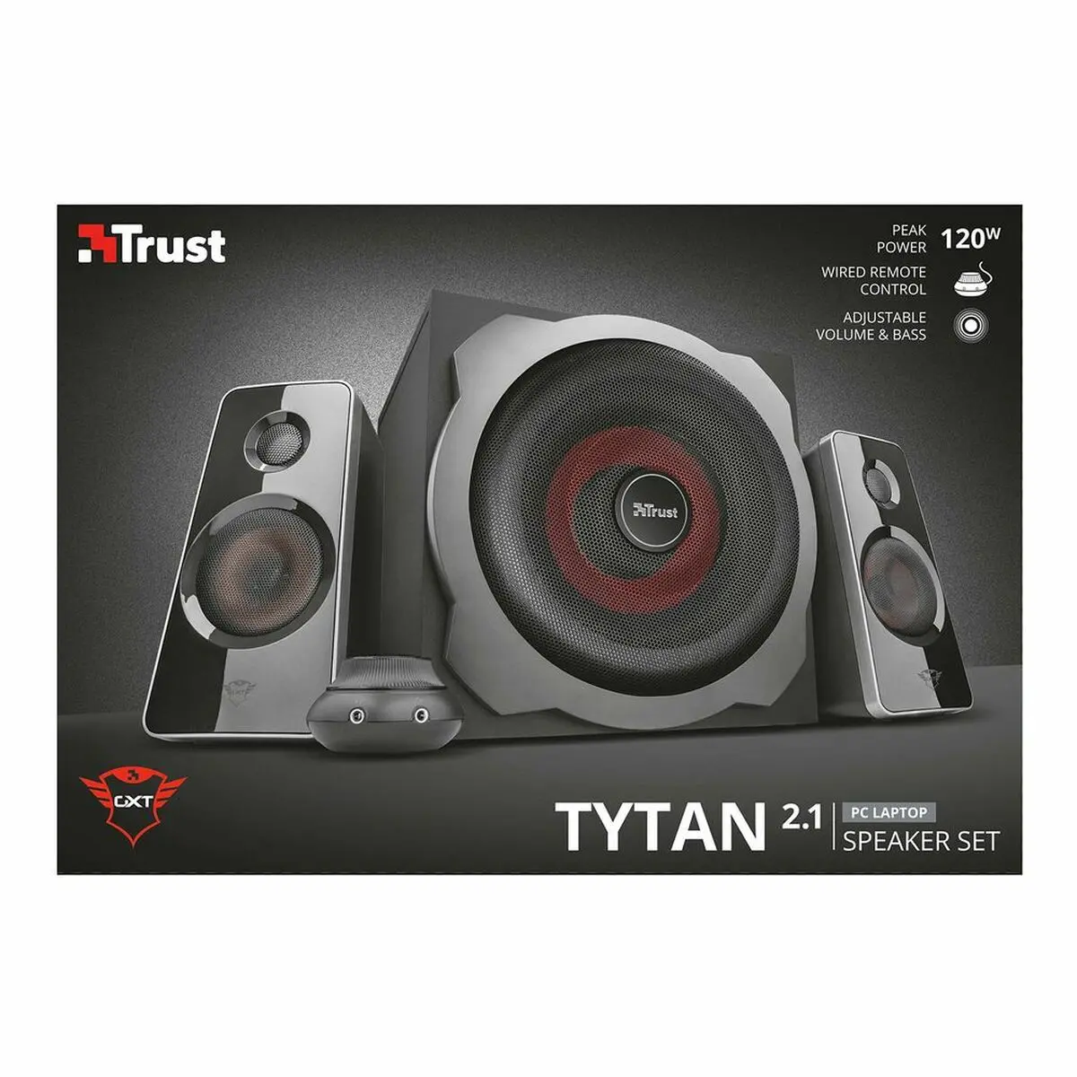Pc Speakers Trust Gxt 38 2.1 Black Red/Black 60 W 1