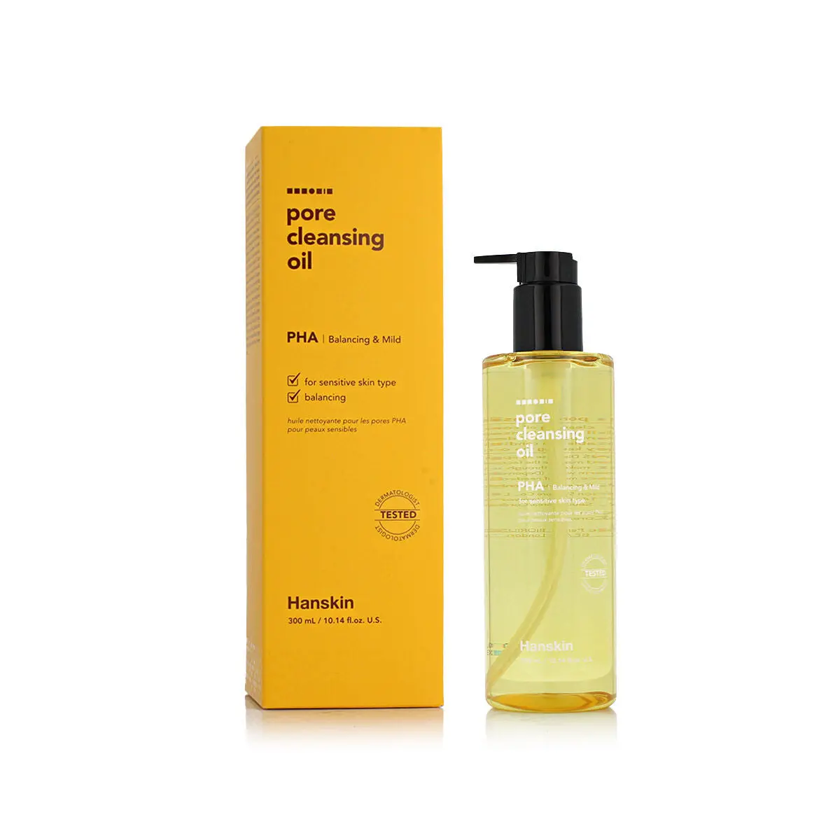 Make-Up Remover Oil Hanskin Pore Cleansing Oil 300 Ml 1