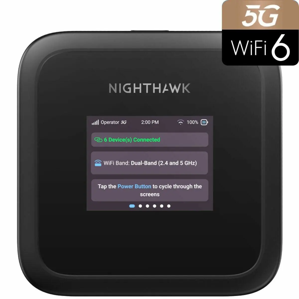 Router Netgear Mh3150-100Eus Black Wi-Fi 6 Ghz Usb Usb-C Usb-C 3.2 Gen 1 (3.1 Gen 1) 1