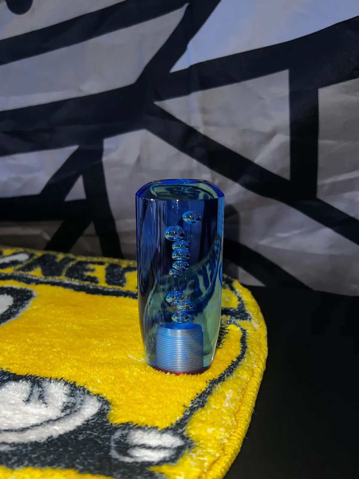 Blueberry Clear Bubble Gear Shift Knob 1