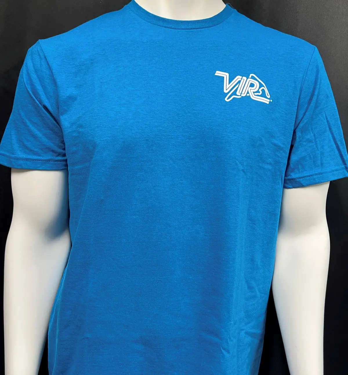 Vir Logo Track Map Tee - Antique Sapphire 1