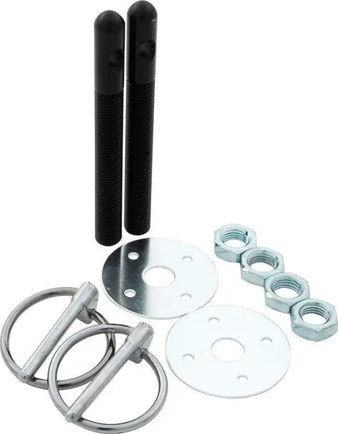 Aluminum Hood Pin Kit 3/8In Black All18484 1