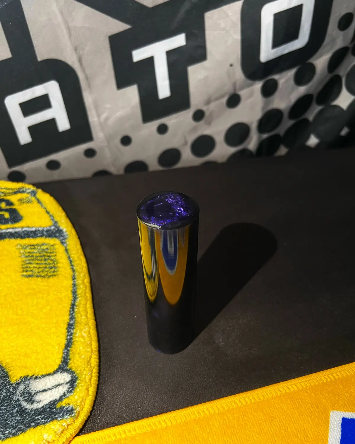 Smokey Labo Black And Purple 4” 1/2 Shift Knob 1