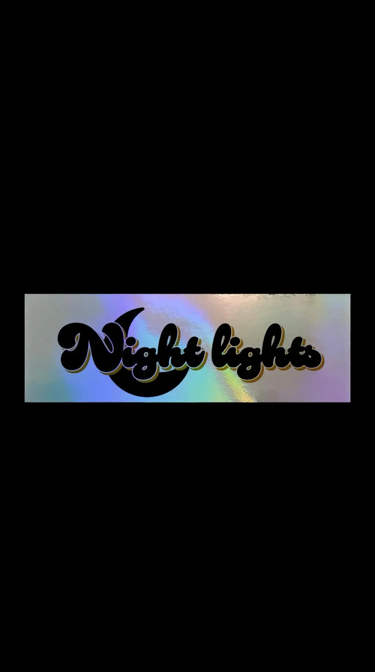 New Holographic Night Lights Smokey Sticker 1