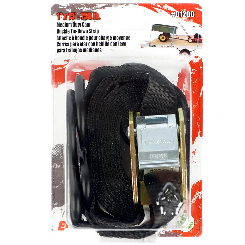 1″ X 15′ – 750 Lb. Cam Buckle Strap 1
