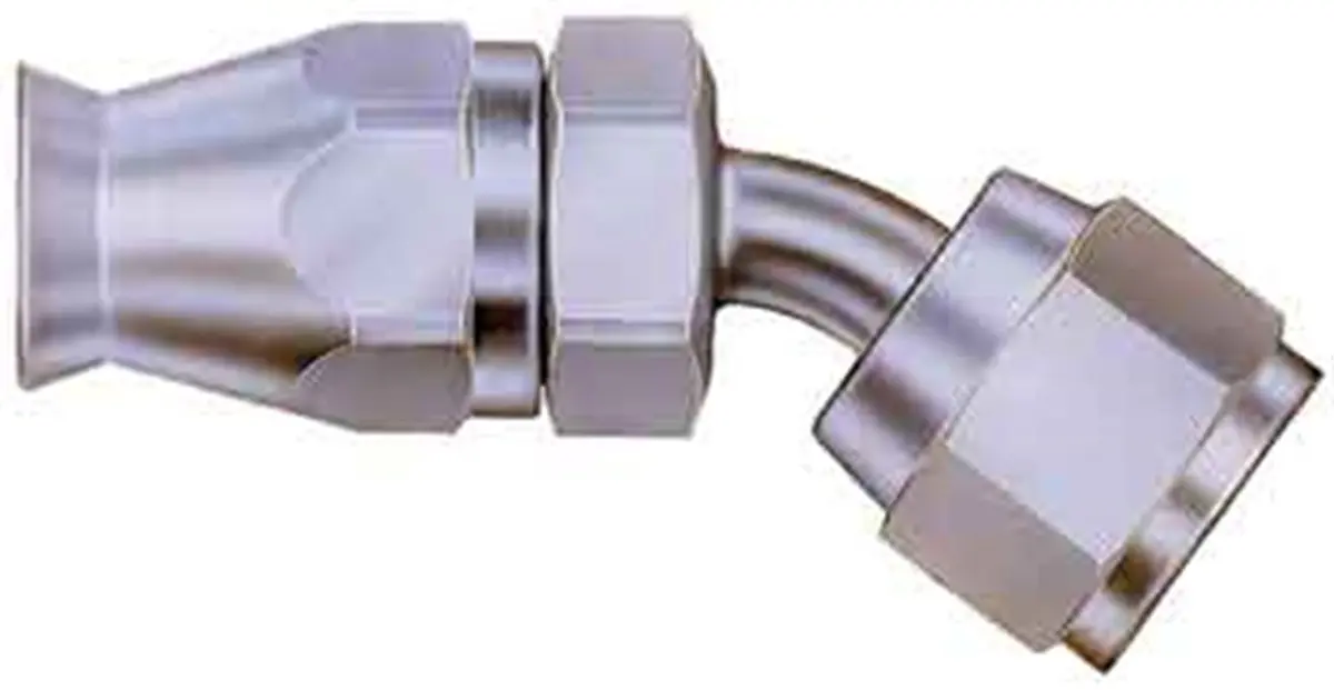 Teflon Racing Fitting; 03An Hose - 45 Deg. 1